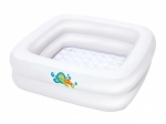 Bestway vaschetta e piscinetta gonfiabile per bambini 2 in 1 BABY STEP 1-2-3 (86 × 86 cm)