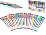 Penne gel colorate e glitterate – set da 25 pezzi