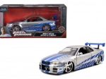 Modello in metallo auto 2002 Nissan Skyline GT‑R R34 1:24 Fast & Furious