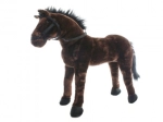 Cavallo di peluche per bambini con briglie e redini