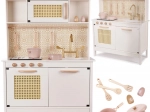 Cucina giocattolo in legno MDF retro boho 100 cm con accessori