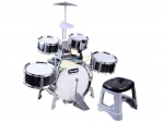 Set di batteria per bambini con microfono e pannello musicale