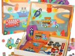 Libro magnetico – puzzle componibile con mezzi di trasporto