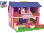 Casetta per bambole in plastica 37 cm play house con accessori