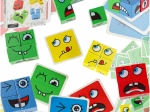 Gioco logico Montessori facce che cambiano – cubetti ed emozioni con carte