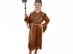 Costume di carnevale per bambina indiana con fascia per la testa, taglia M