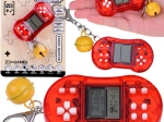 Mini portachiavi da gioco con giochi retro e campanellino