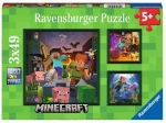 Puzzle Ravensburger Minecraft Biomi 3x49 pezzi