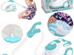 Aspirapolvere giocattolo con funzione di aspirazione, luce e suono – blu e bianco