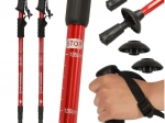 Bastoncini da trekking pieghevoli per Nordic Walking 2 pezzi rossi