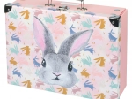 Valigia scolastica pieghevole Bunny con rinforzo in metallo