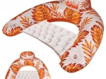 Sedia galleggiante gonfiabile in colore arancione