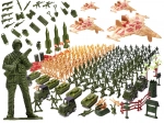 Set da collezione di figure militari 307 pezzi