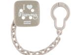 Canpol babies catenella per succhietto I LOVE MUMMY, grigia