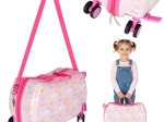 Trolley cabina per bambini con unicorno e sedile