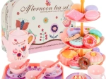 Set da tè per bambini in valigetta con dolcetti