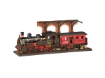 Puzzle in Legno 3D Locomotiva a Vapore Vintage