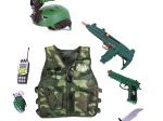 Set militare per bambini con giubbotto e accessori