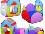 Tenda per bambini 3 in 1 con tunnel e recinto