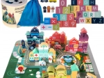 Città di legno - Blocchi colorati Kruzzel per bambini