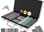 Set da poker 300 fiches in valigetta di alluminio