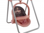 Set per bambole 3 in 1 Cigno – seggiolone, dondolino e seggiolino auto