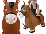 Cavallino saltellante in gomma Woopie con pompetta