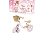 EVO bicicletta senza pedali per bambini Glider rosa con cestino