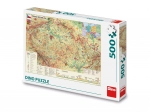 Dino puzzle Mappa della Repubblica Ceca 500 pezzi