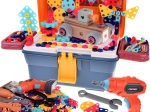 Valigetta da lavoro per bambini con avvitatore elettrico e set di costruzione – 298 pezzi