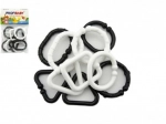 Forme in plastica bianche e nere – catena per neonati, 10 pz