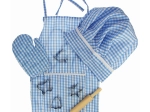 Set da cuoco blu per bambini di Bigjigs Toys