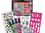 Monster high set tatuaggi con gel glitterati e adesivi
