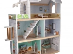 Grande casa delle bambole in legno