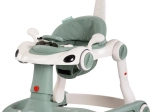 Girello interattivo per bambini 5 in 1 con maniglia e cappottina – basilico