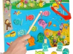 Gioco in legno magnetico pesciolini e apine montessori 3 in 1