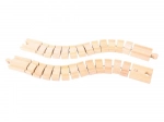 Binario in legno flessibile 2 pz BIGJIGS RAIL