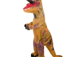 Costume gonfiabile dinosauro T‑REX, marrone, per altezza 150–190 cm