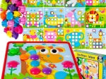 Mosaico con bottoni giraffa - 1 pezzo