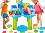 Woopie giocattolo d'acqua da tavolo 2in1 con sabbiera e sedia XL Aquapark