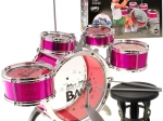 Batteria per bambini 5 pezzi con sgabello