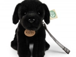 cane labrador di peluche nero 25 cm eco-friendly