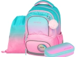 Set scolastico OXYBAG OXY NEXT Ombre Pink – zaino, astuccio e sacca
