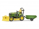 Trattore da giardino JOHN DEERE X949 con figurina del giardiniere BRUDER