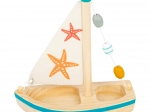 Small Foot barchetta a vela in legno con stelle marine per l’acqua