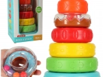 Torre educativa sensoriale di anelli Montessori