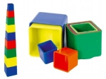 Cubi impilabili in plastica, 9 pz