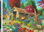 Pittura diamante Cottage in giardino 30x40 cm