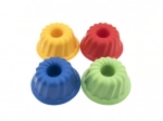 Formina per la sabbia a forma di ciambella, plastica, 12 × 7 cm, colori assortiti