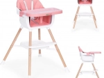 Seggiolone per bambini 2 in 1, rosa, ECOTOYS